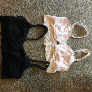 Aerie lace keyhole bralettes